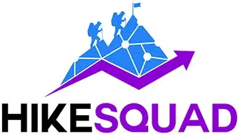 Site logo wherein two leaders are climbing the mountain